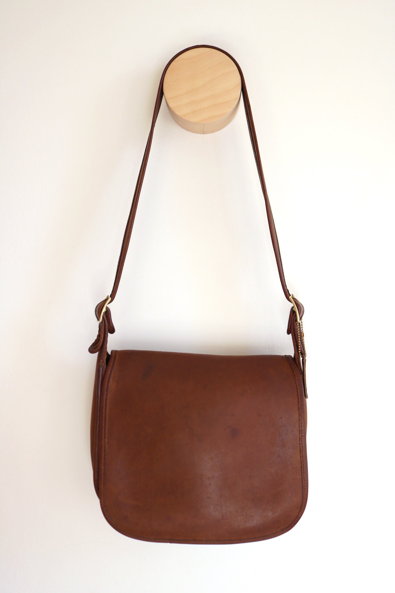 バッグ Vintage Coach Leather Accessory Pouch Coach Vintage Accessory Pouch Leather Brown Handbag Logo