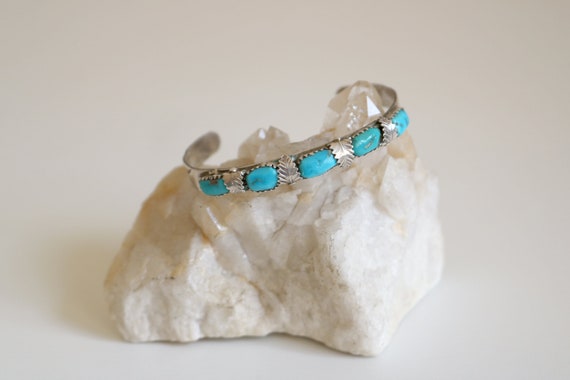 Zuni Vance Leaf Row Bracelet | Sterling Silver - image 2