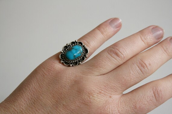 Native American Turquoise Ring 6 - image 3