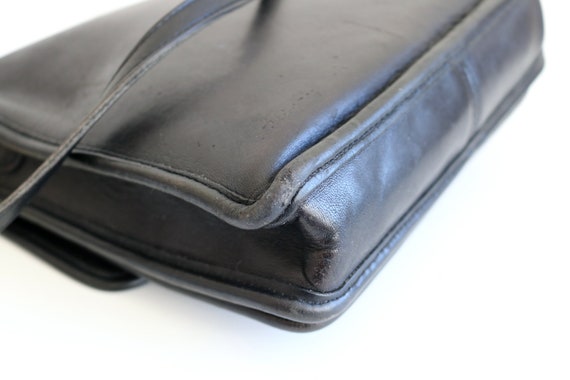 Coach Station Satchel Bag | Black Leather - image 7