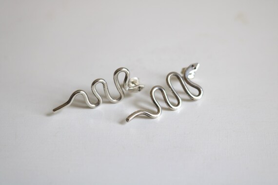 Mexico Snake Earrings | Sterling Silver View 2