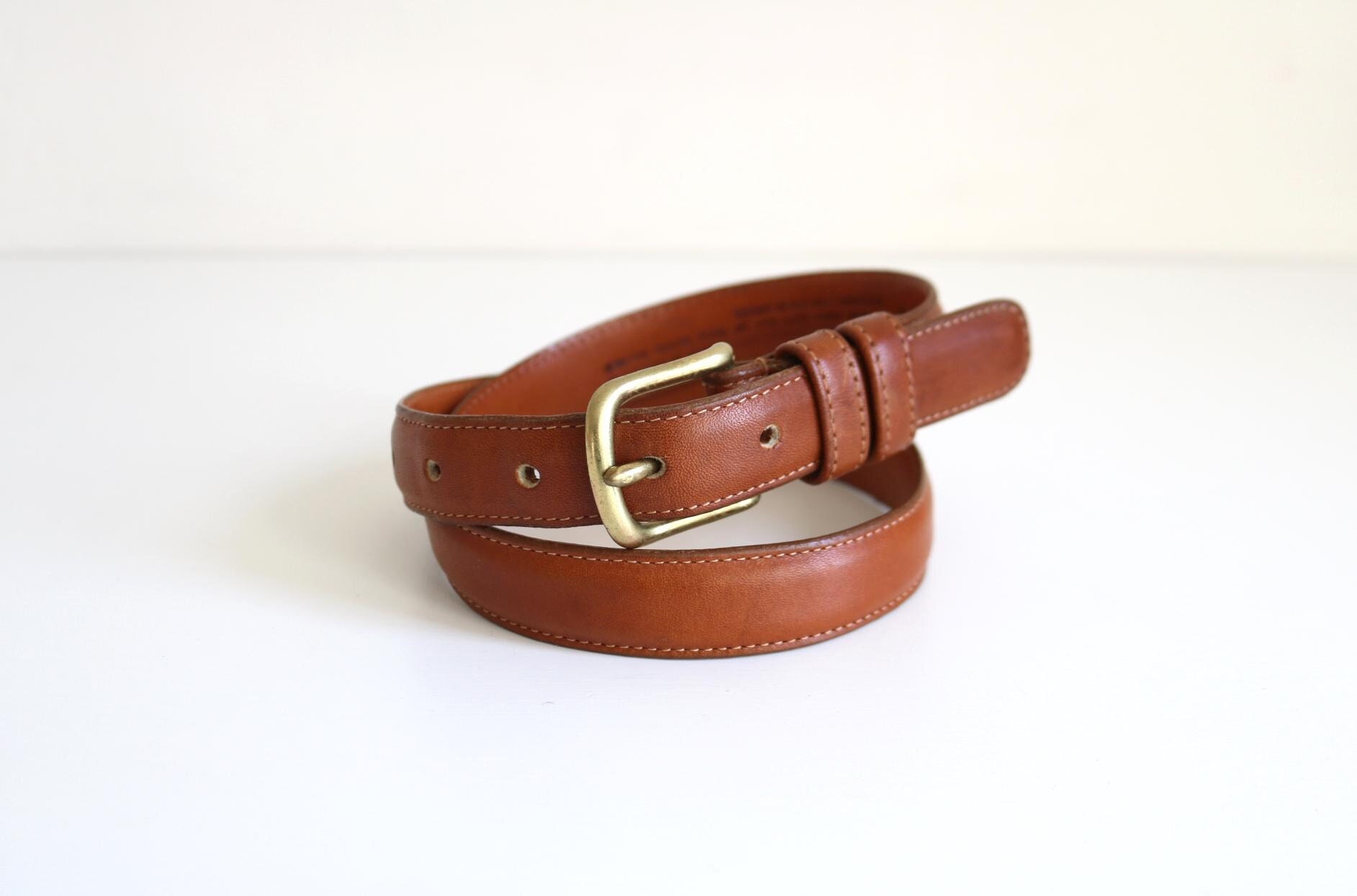 Coach British Tan Leather Belt | Size 28 in / 70 Cm - Etsy