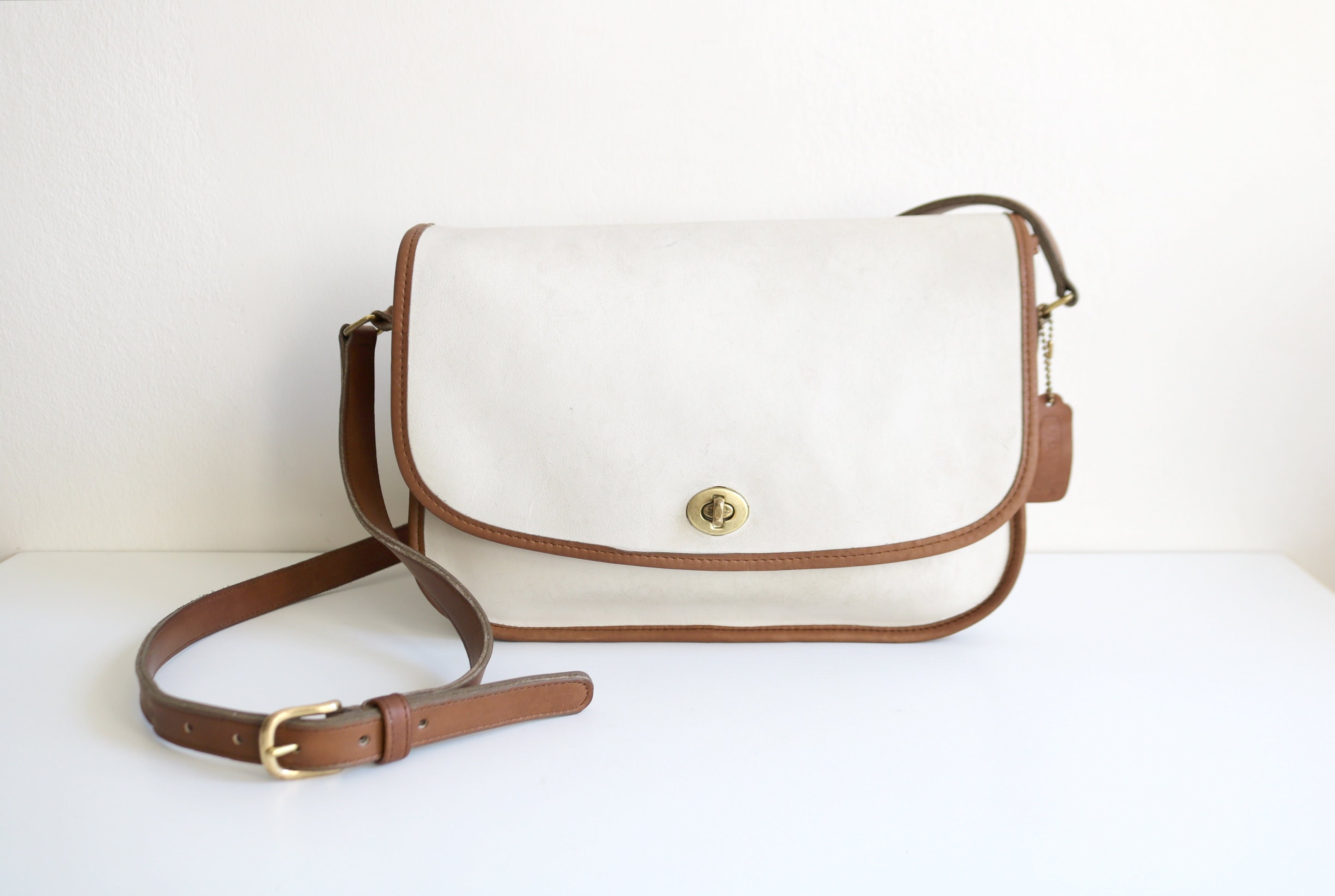 Coach Spectator City Bag | Bone Leather British Tan Trim - Etsy