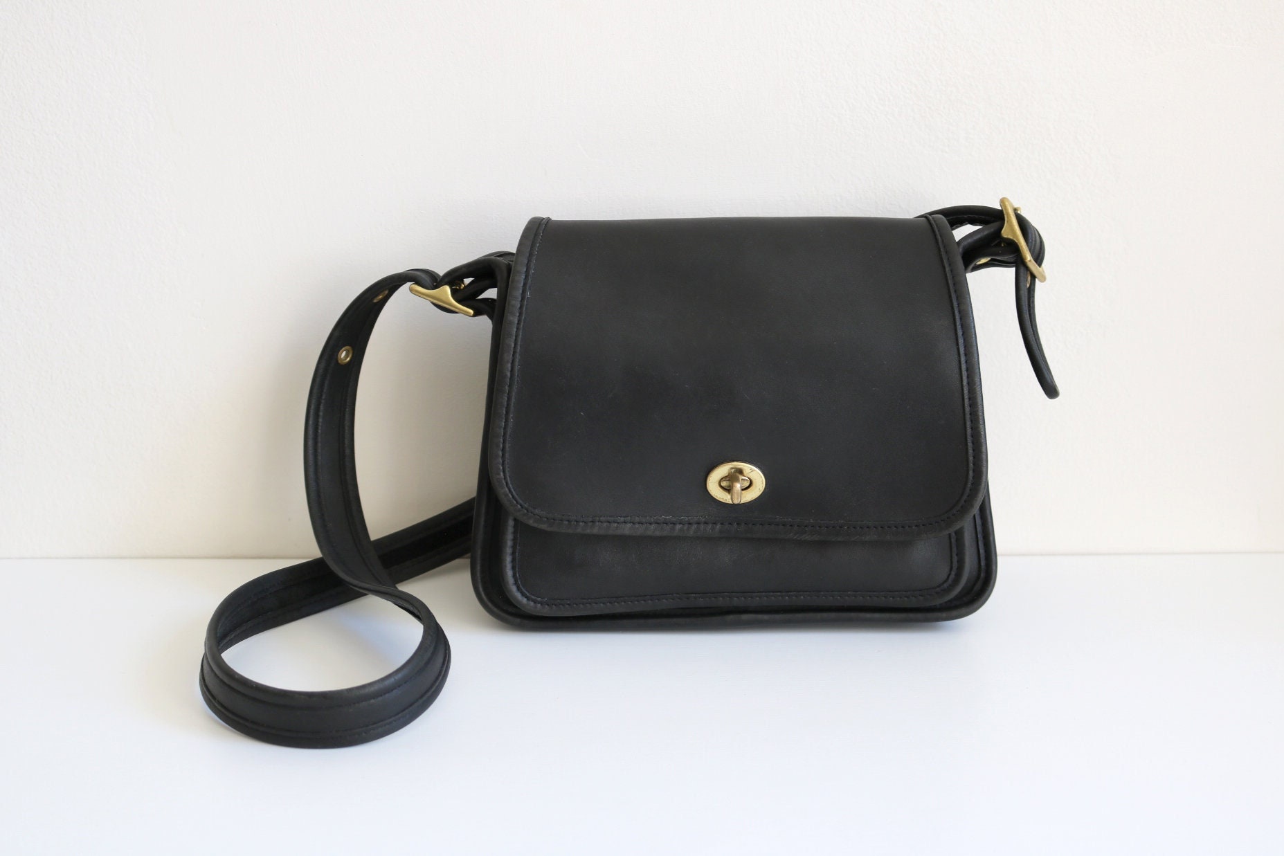 Coach Legacy Rambler Satchel Black Leather Etsy Ireland