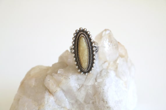 Native American Oblong Stone Ring 5