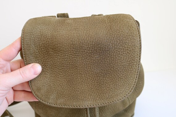 Coach olive store green backpack