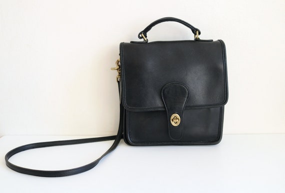 Coach Station Satchel Bag | Black Leather - image 1