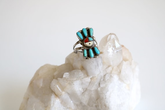 Zuni Sunface Petit Point Ring | size 4.5 - image 1