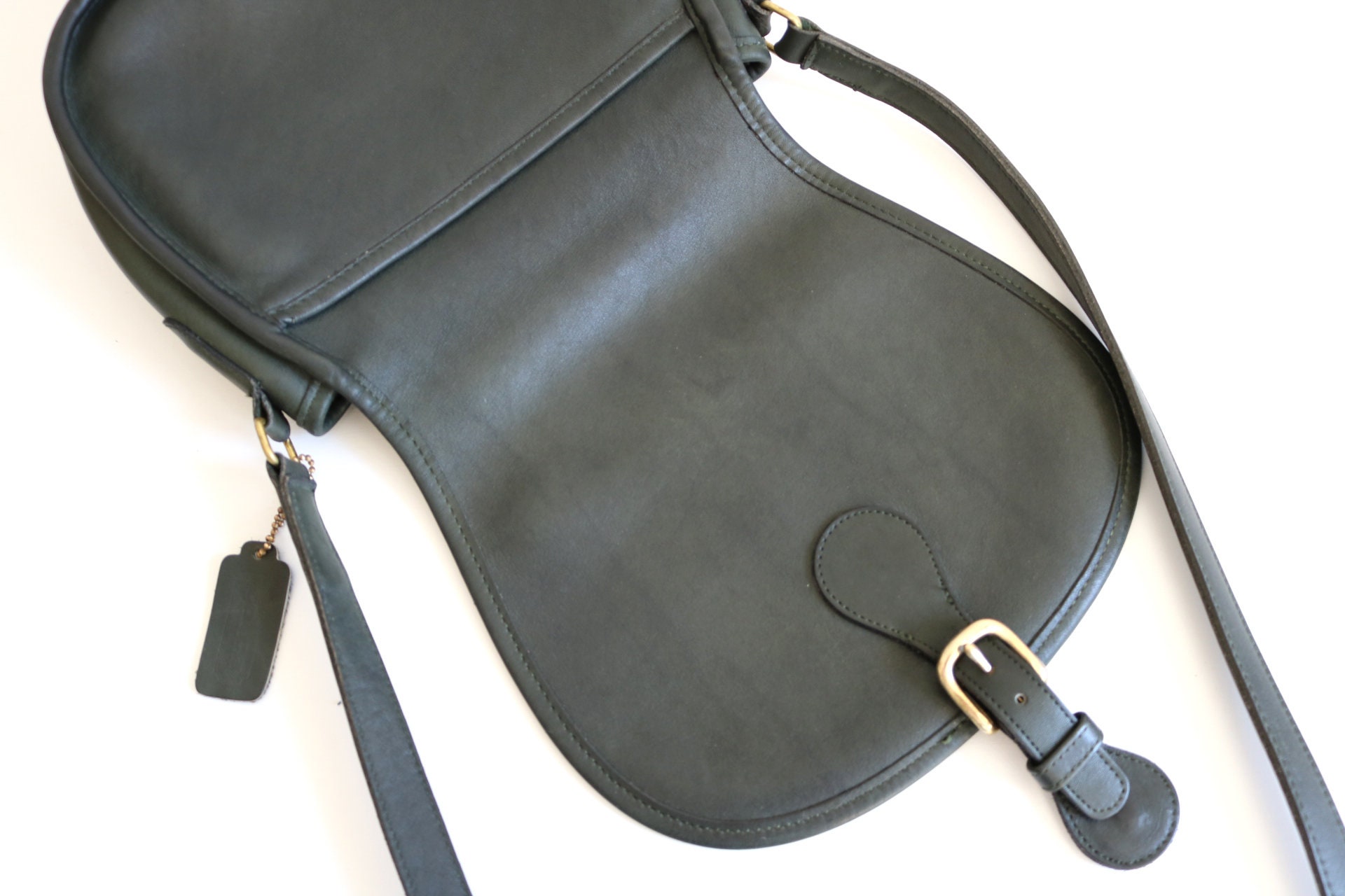 COACH サドルバッグ グラブタン・レザー ダークグリーン系【使用回数少】 il_fullxfull.5958513029_fi04.jpg