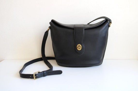 Coach Nottingham Binocular Bag | Black Leather