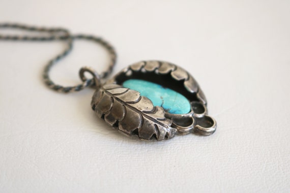 Ben Touchine Turquoise Squash Blossom Necklace - image 10