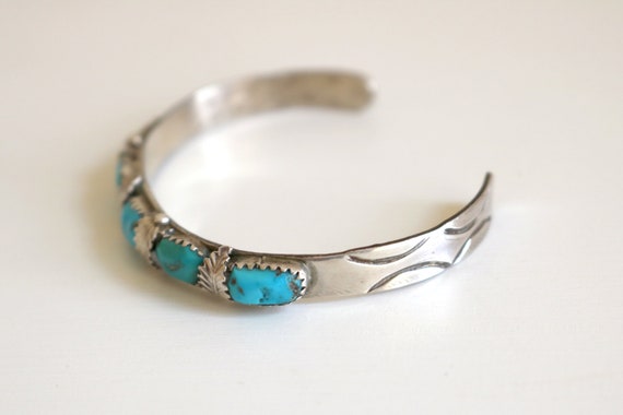 Zuni Vance Leaf Row Bracelet | Sterling Silver - image 6