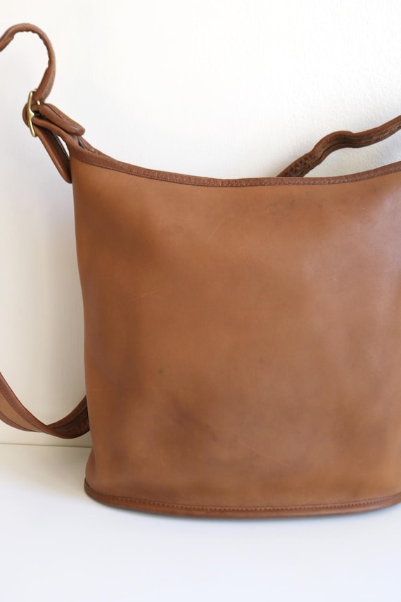 バッグ OLD COACH Bucket bag One shoulder Brown Coach Shoulder Bag OLD 80s-90s USA Bucket Leather Brown 317