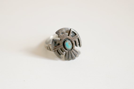 Thunderbird Turquoise Ring 7 - image 3