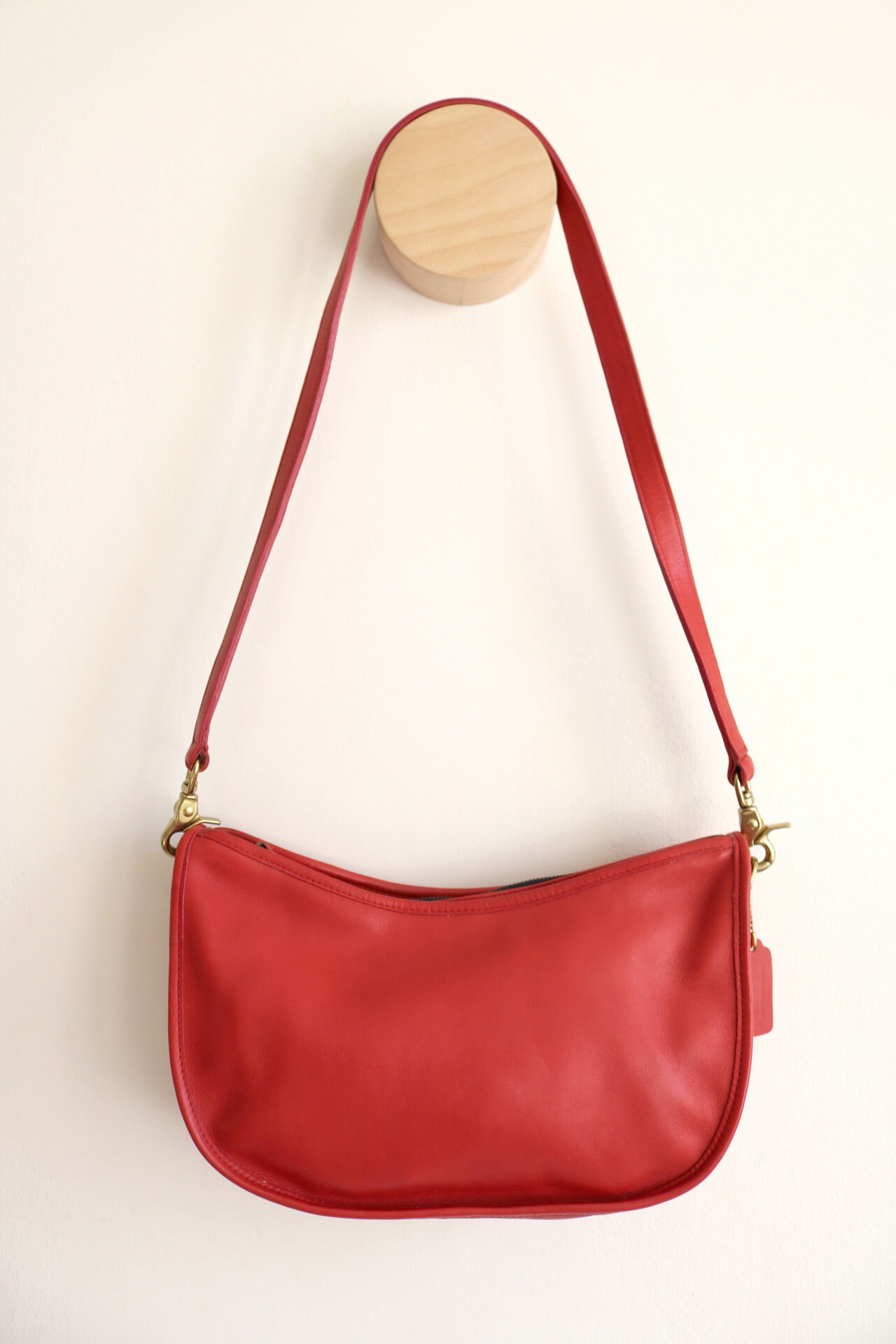 Coach Large Swinger Bag Red Leather