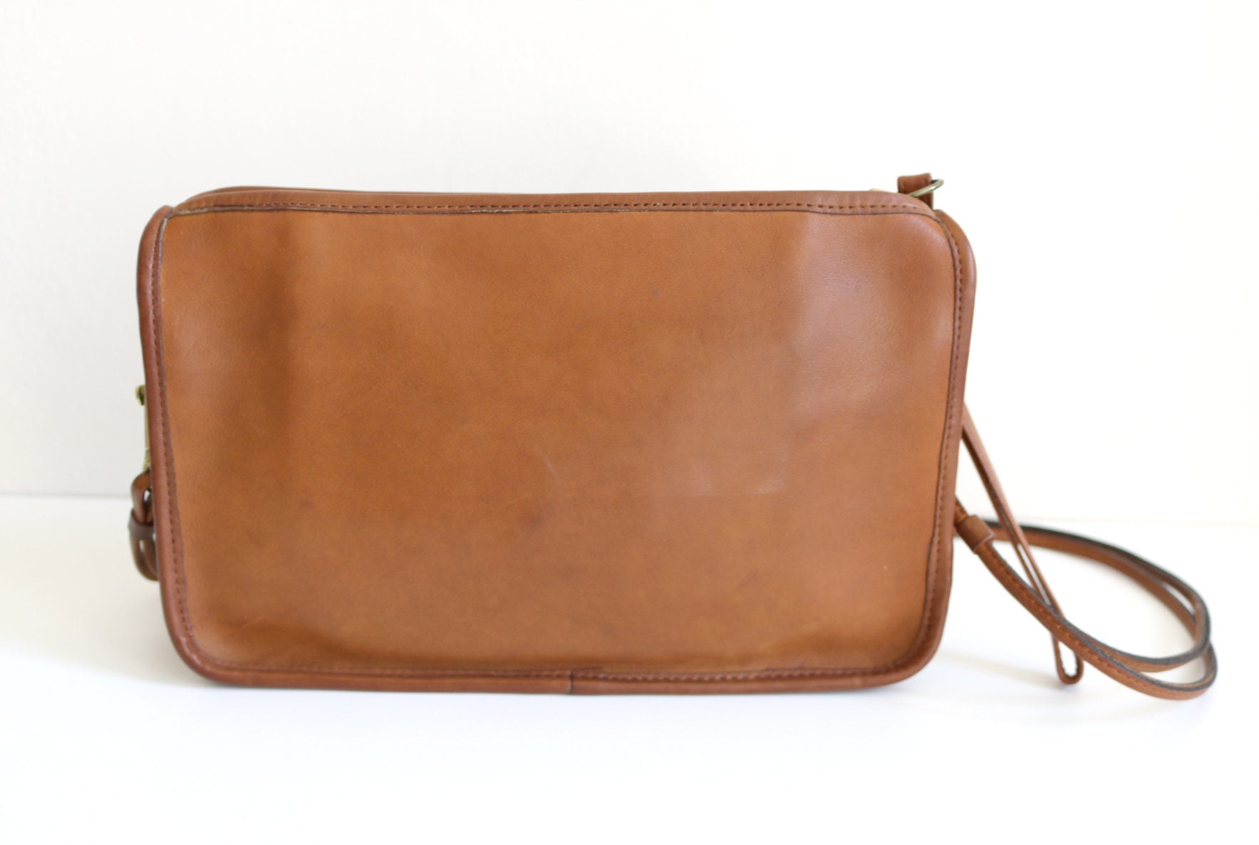 Coach Convertible Clutch Basic Bag Tabac Leather Etsy