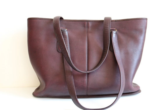 Coach Bonnie Cashin NYC Tote Bag | Burgundy Leath… - image 3
