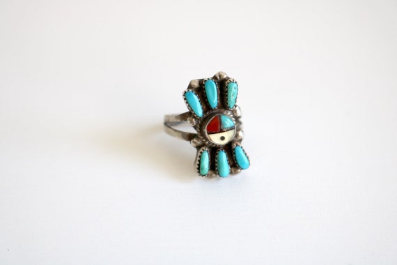 Zuni Sunface Petit Point Ring | size 4.5 - image 3