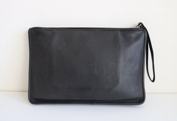 Coach Clutch Bag | Black Navy Leather - image 3