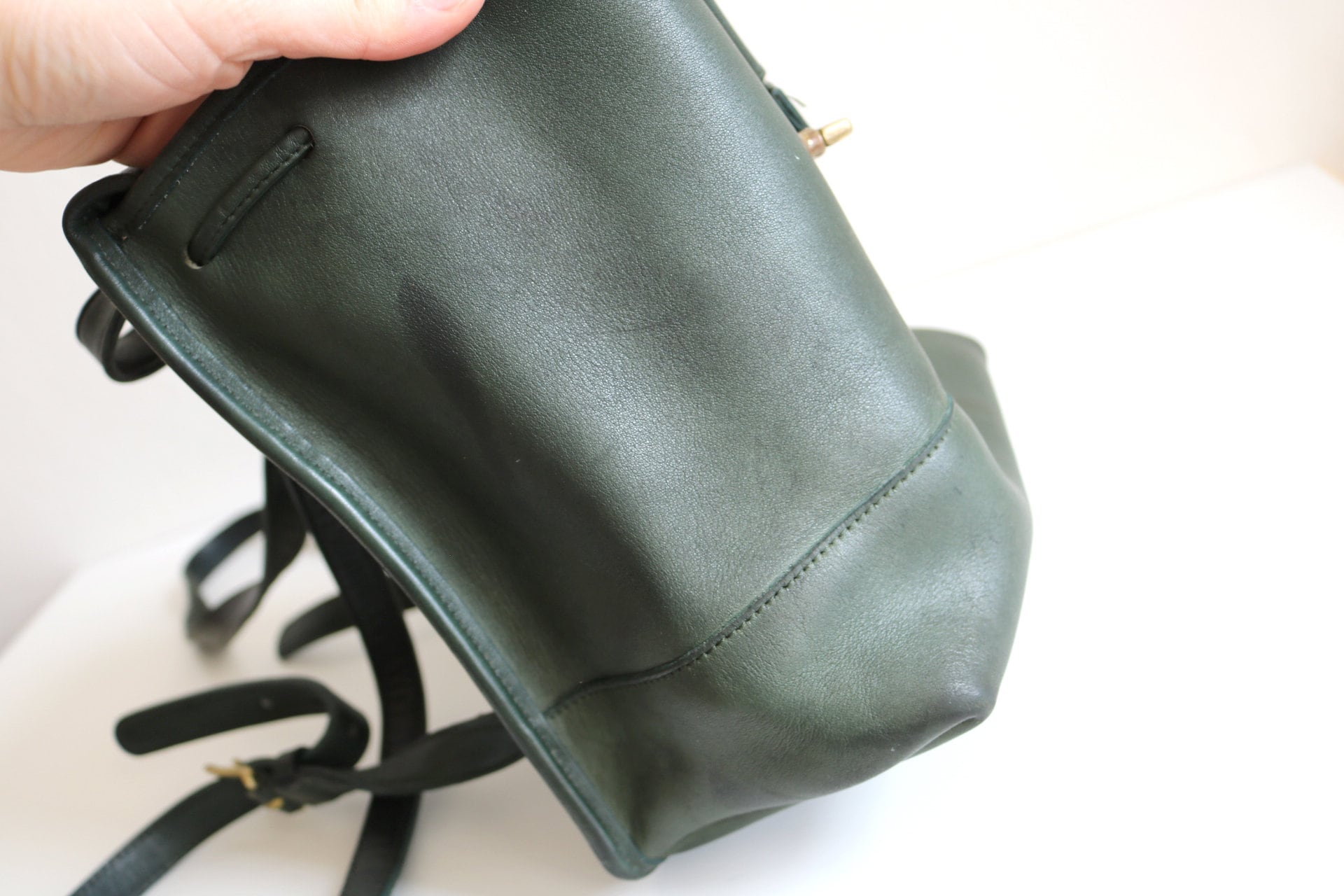 Coach Small Daypack Backpack | Green Leather - Etsy Coach Small Daypack Backpack | Green Leather - Etsy