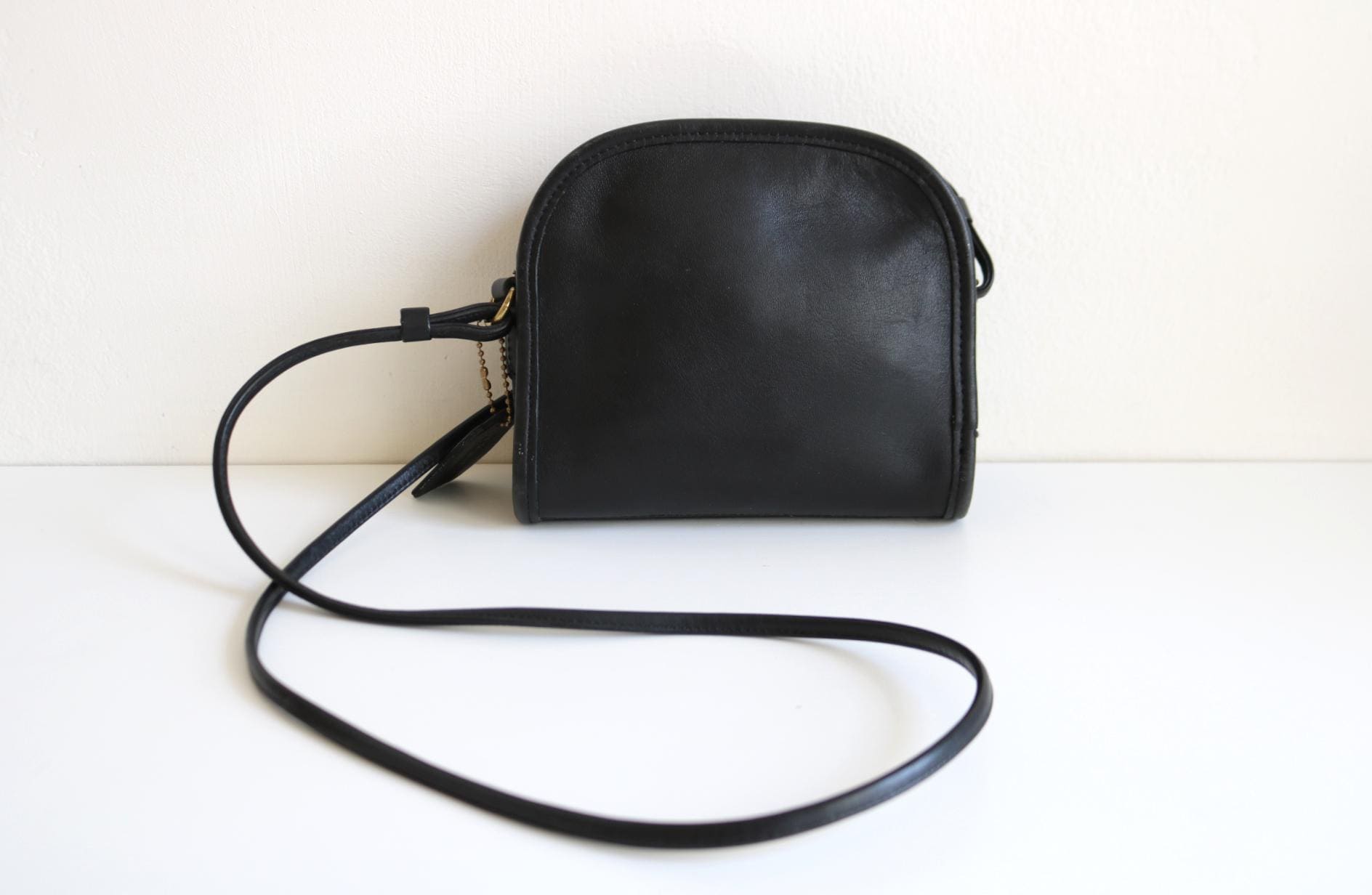 Coach Abbie Zip Bag | Black Leather - Etsy