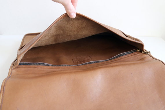 Coach Shoulder Portfolio Bag | Putty Tan Leather - image 7