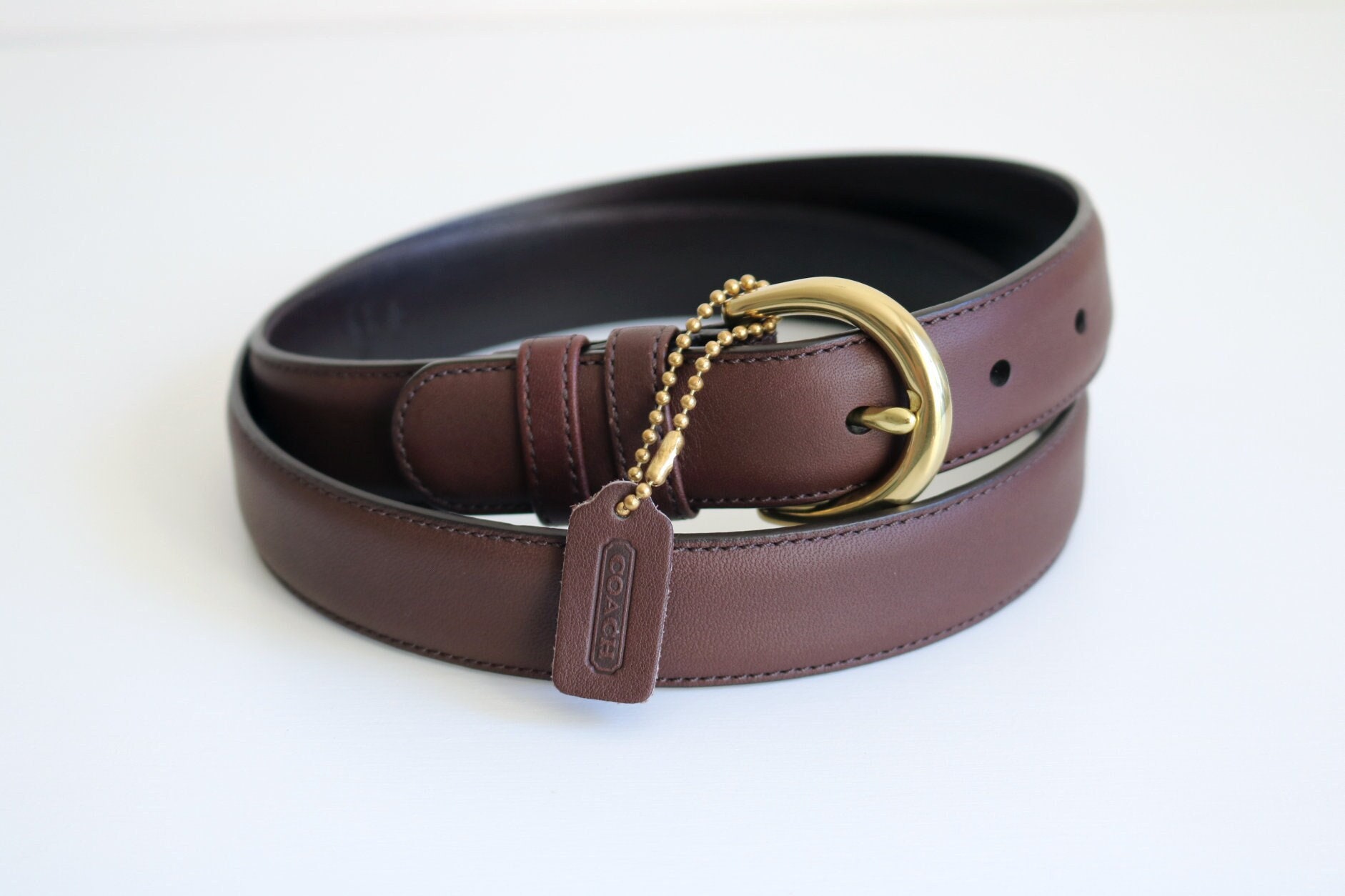小物 Vintage Coach Bridle Belt Tan Leather Vintage Coach Bridle Belt Tan Leather - メルカリ