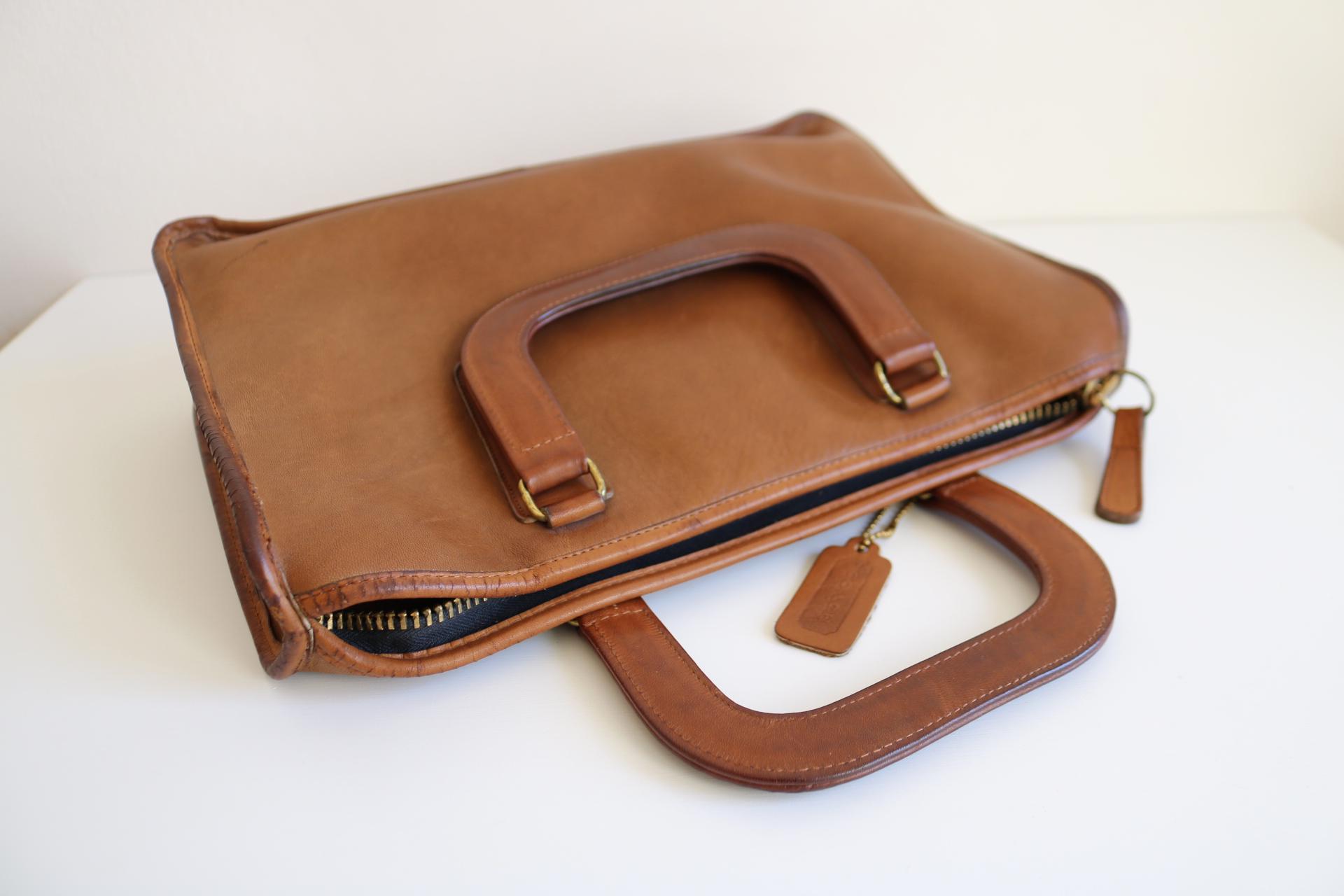 Coach Briefcase Bag | Bonnie Cashin NYC | Tabac Leather - Etsy