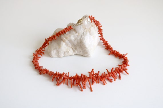 Coral Branch Necklace - image 1