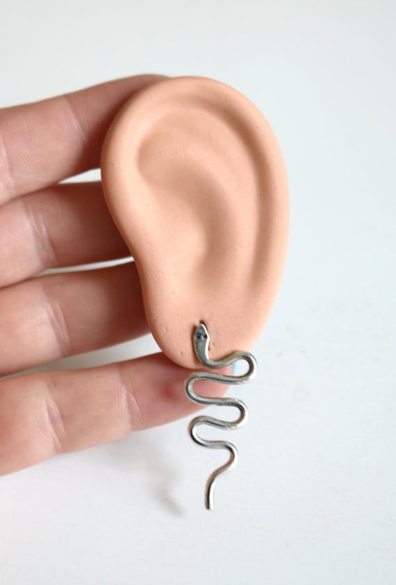 Mexico Snake Earrings | Sterling Silver View 5