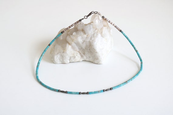 Native American Turquoise Beaded Necklace - image 2