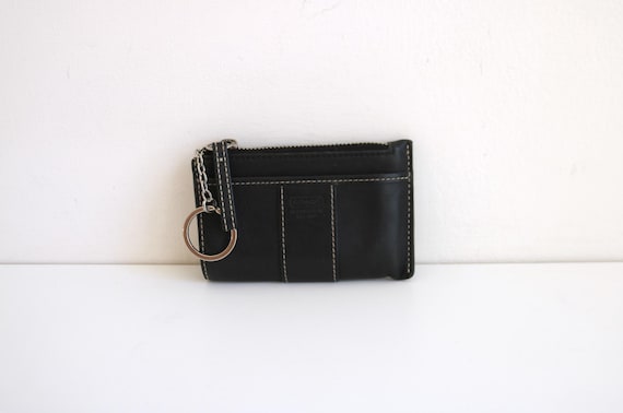 Vintage Coach Change Purse Black がま口 COACH VINTAGE MADISON FRAME KISSLOCK MINI BLACK LEATHER