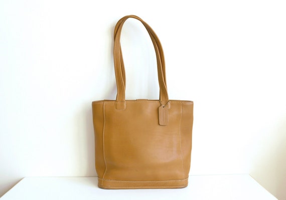 Coach Tote Shoulder Bag | Tan Leather - image 1