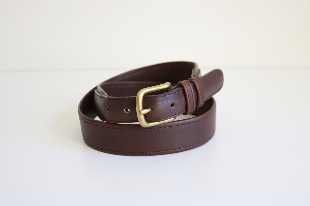 coach men's belts brown