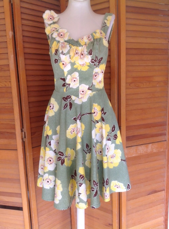 1940s Sun Dress De Weese Design