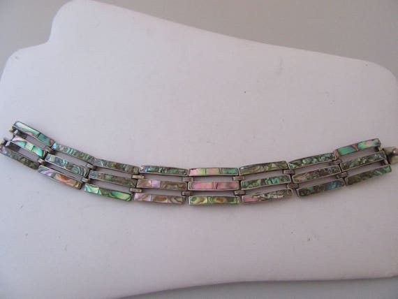 Vintage Handmade Taxco Mexican 1950s Sterling Inl… - image 2