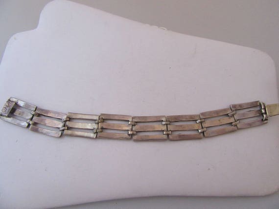 Vintage Handmade Taxco Mexican 1950s Sterling Inl… - image 3