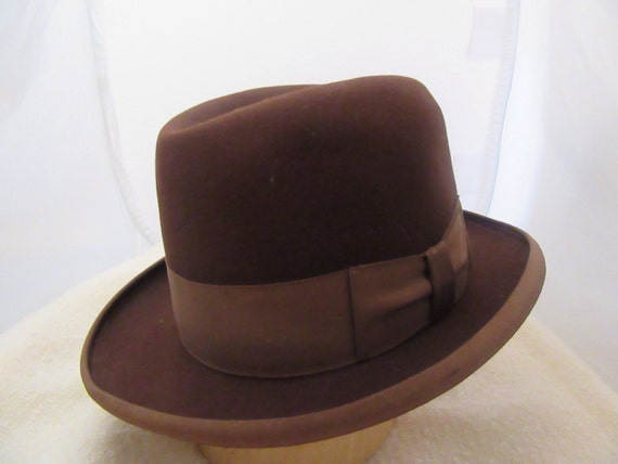 1940s Rogers Peet Co. Gents Formal Brown Fedora