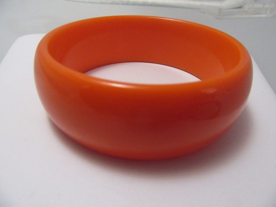 Orange Bakelite Bracelet