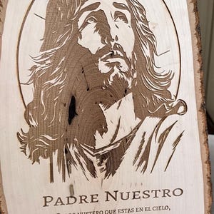 Jesus wood engraving