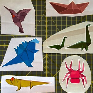 Origami Aufkleber