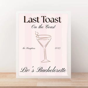 Bachelorette Sign, Bachelorette Party, Bachelorette Decor, Welcome Sign, Coastal Welcome Sign, Digital Download, Bachelorette Party Sign