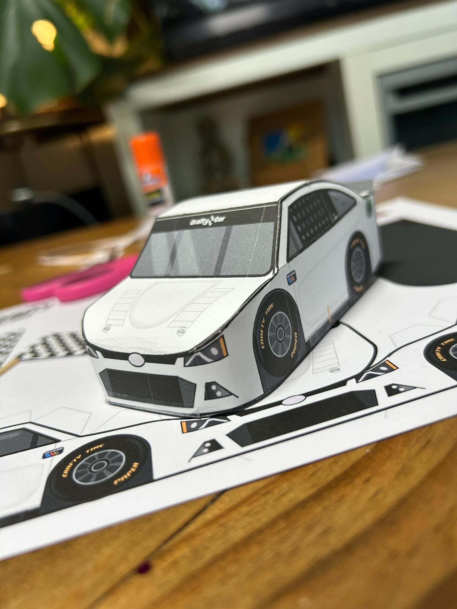 Printable Paper Race Car – Color & Build Your Own Stock Car | Kids ...