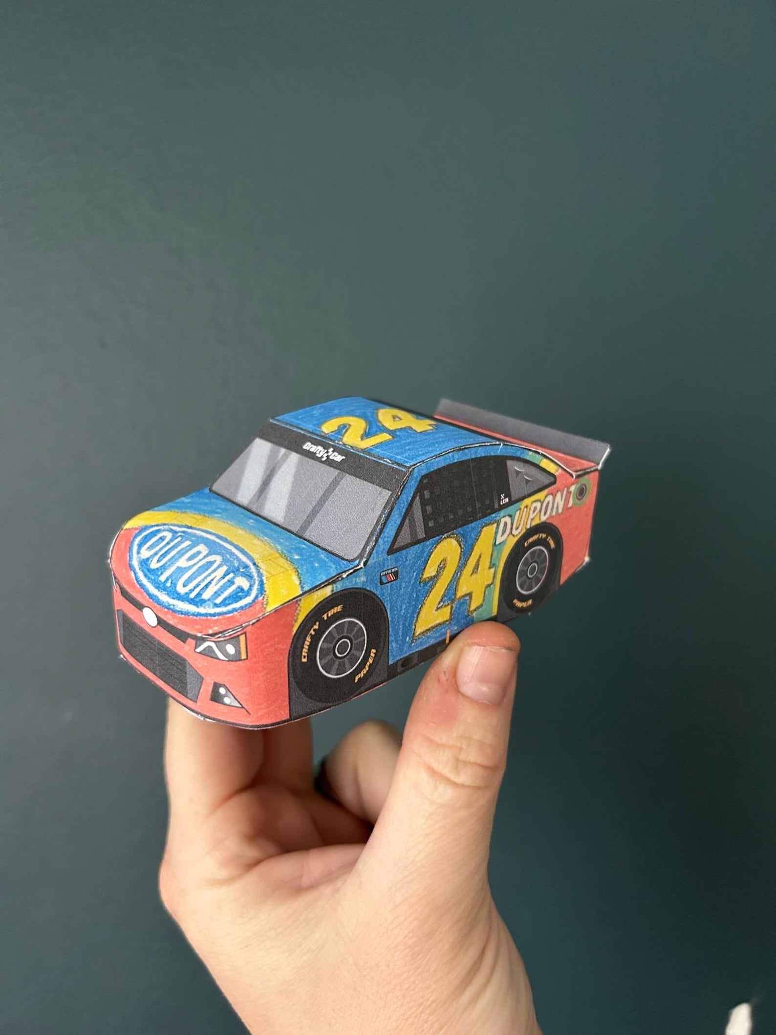Printable Paper Race Car – Color & Build Your Own Stock Car | Kids ...