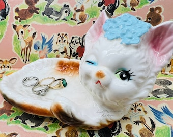 Ucagco Anthropomorphic Cat Trinket Tray Soap Dish