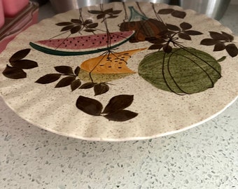 Mid century Tampico cake stand plate by Red Wing Pottery