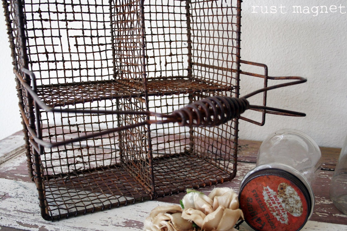 Large Wire Basket with Divided Compartments and TONS of Etsy