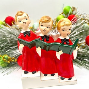 Ucagco beautiful choir boy trio candle holder