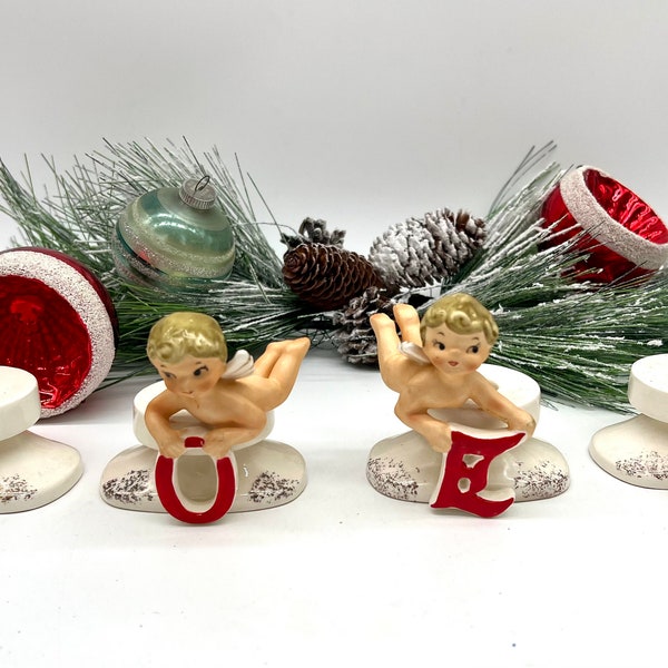 Lefton christmas figurines candle holder e bay