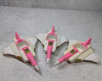 1995 Bandai Mighty Morphin Power Rangers Pink Crane Ninjazord  Lot of 3  Parts